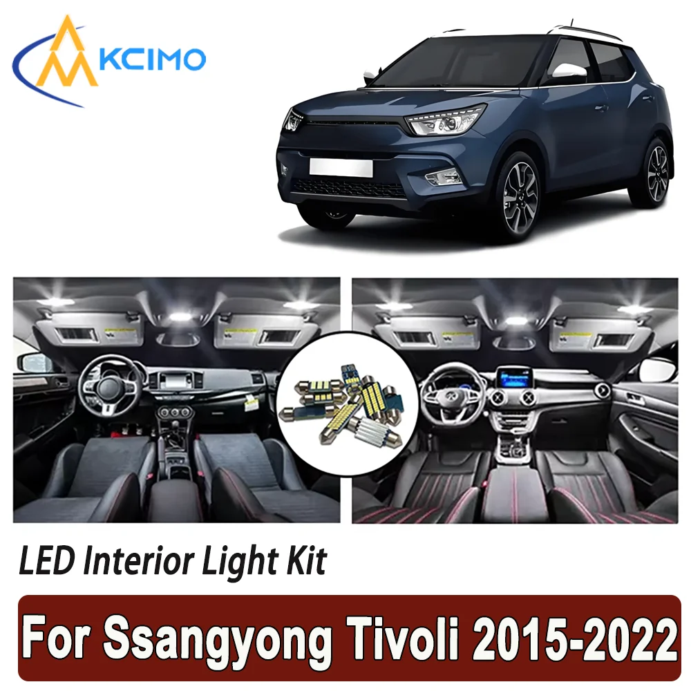 

Kcimo LED For Ssangyong Tivoli (2015-2022) Premium Bright LED Interior Dome Map Trunk Light Kit Car Led Lamps Car LED Lights