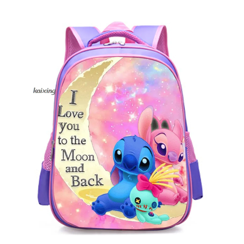 12 Inch Backpack Lilo And Stitch For Boys Girls Kids Bag Children School Backpack Infantil Kindergarten Book Bags Mochilas Gift