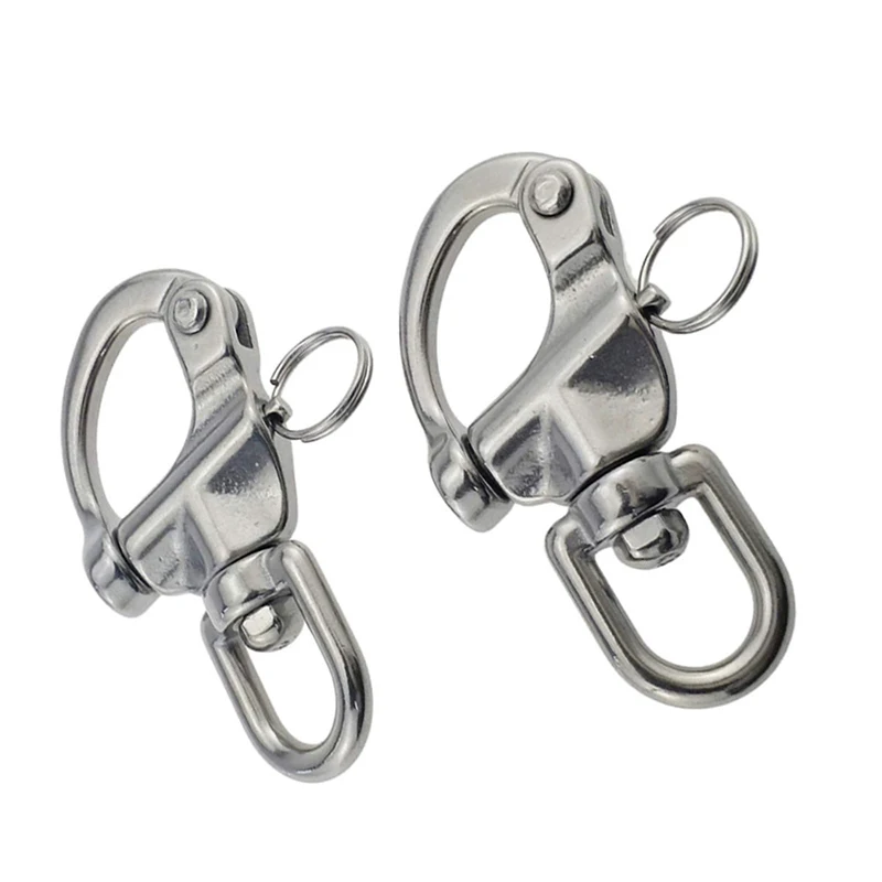 Reliable Swivel Eye Snap Shackle with Quick Release for Secure Sailing Experience