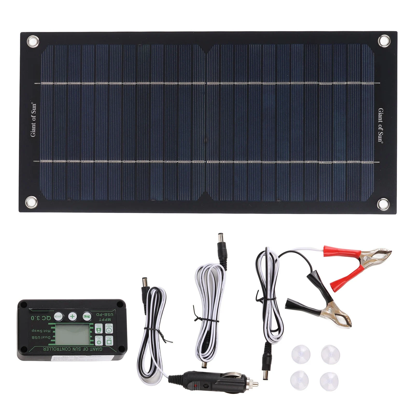 Draagbare Zonnepaneel Kit Hoge Output Efficiëntie Eco-Vriendelijke 600W Monokristallijn Silicium Zonnepaneel 100a Voor Rv