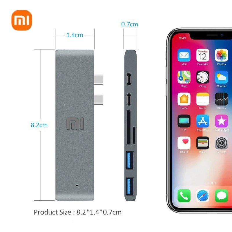 

Док-станция Xiaomi 7 в 1, 10 Гбит/с, USB-разветвитель