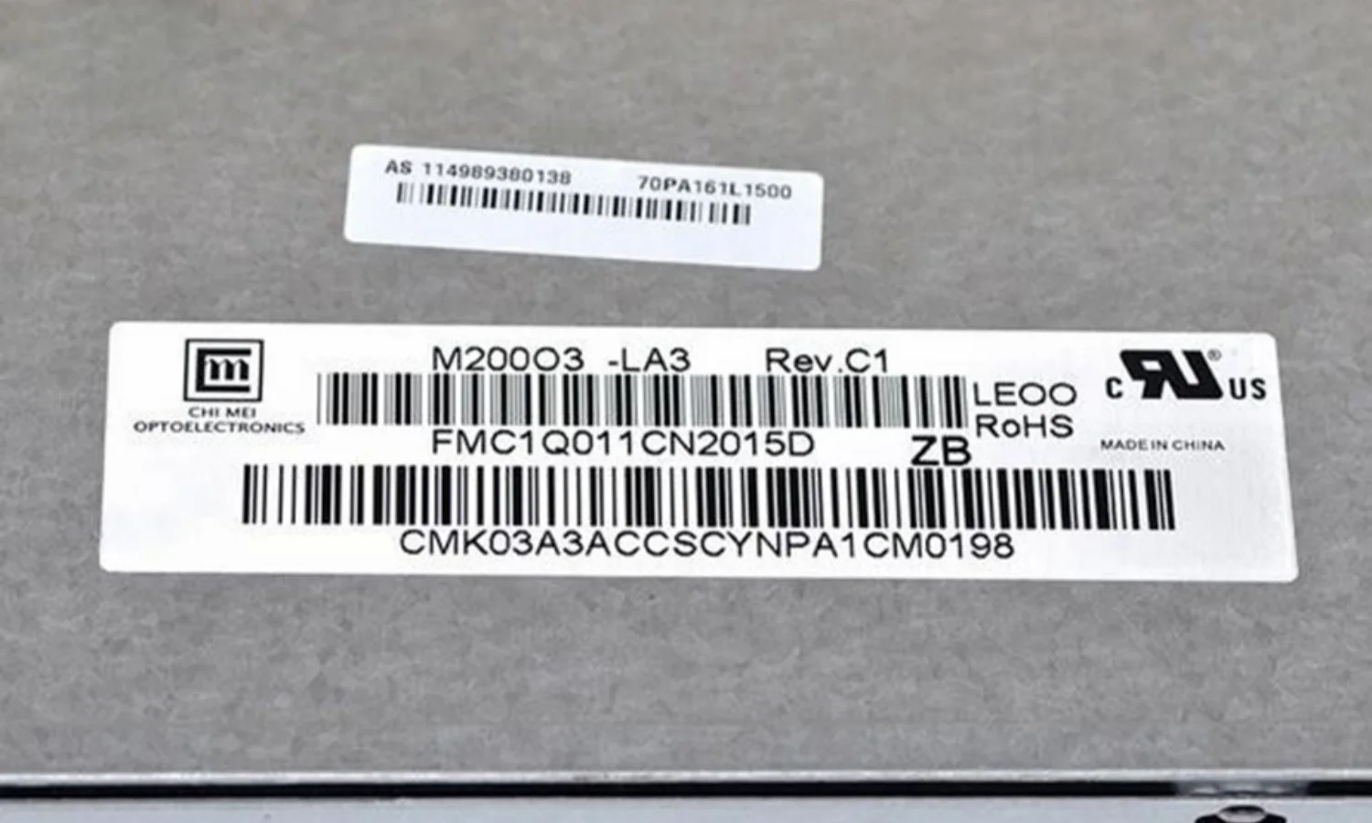 M200O3-LA3 Tampilan Layar LCD 20,0 Inci Asli