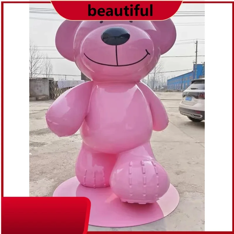 Sculpture outdoor shopping mall square beach store, doll lawn floor decoration large ornament