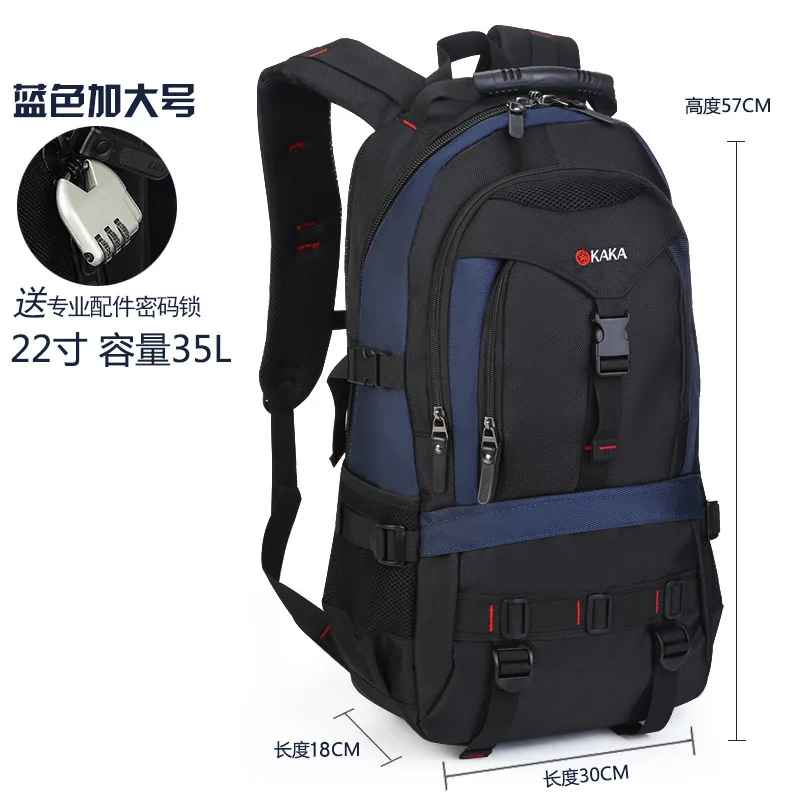 KAKA Men Backpack Travel Bag 40L Large Capacity Polyester Waterproof Backpacks Women High Quality shoulder Luggage Bags Bagpack