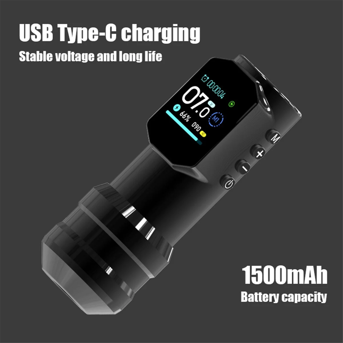 A14M Large Color Screen Digital Display Wireless Tattoo Pen New Permanent Makeup Tattoo Machine with 1500MAH Power Tattoo Pen image 4