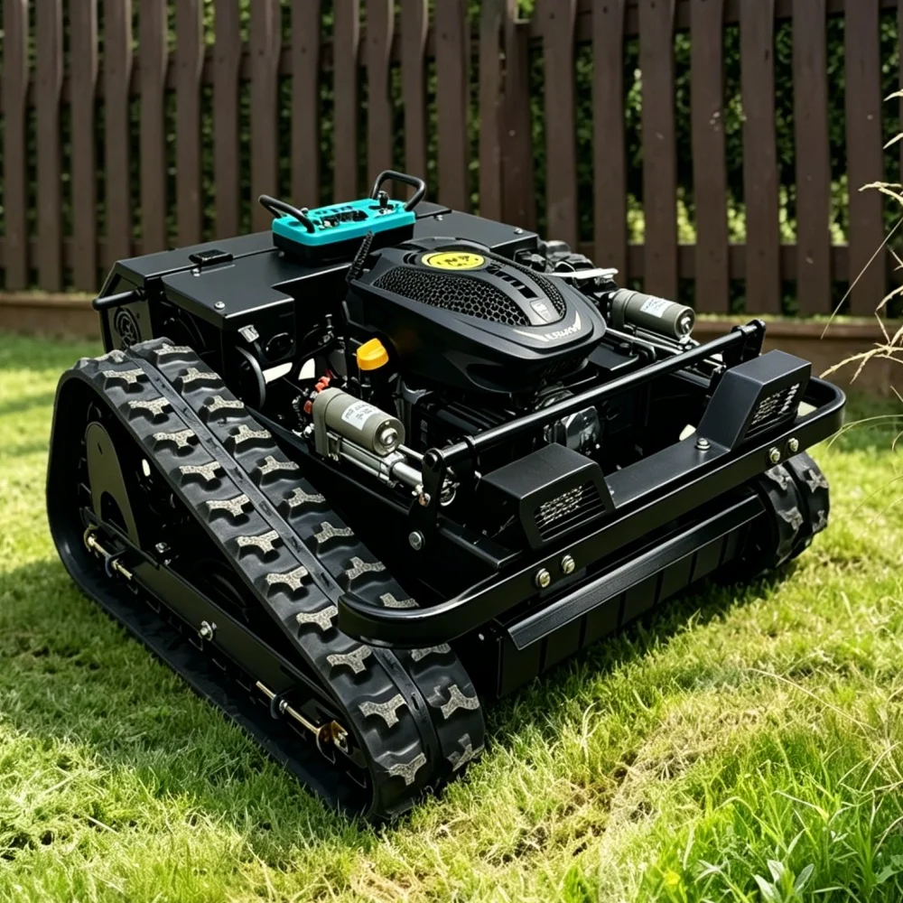 Customization High Efficiency Mower 800mm Cutting Width Tracked Lawn Trimmer Zero Turn Remote Control CE Certified - view 6