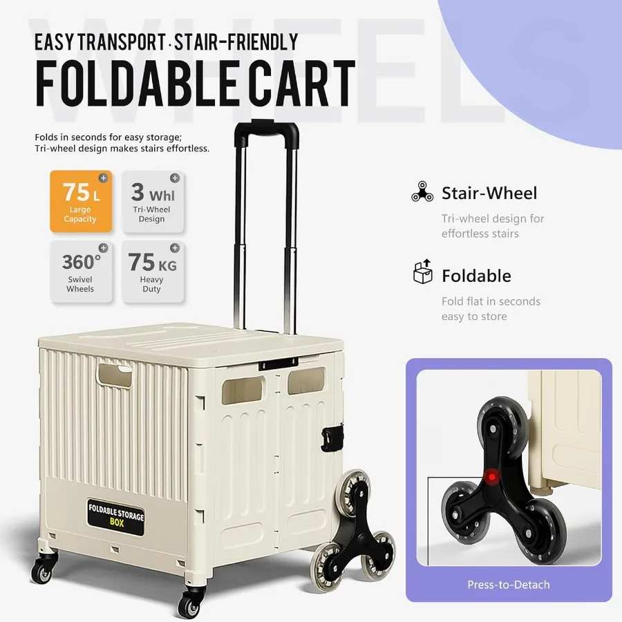 عربة أدوات قابلة للطي للسفر والتسوق والأمتعة والمكتب تستخدم عربة يدوية محمولة قابلة للطي مع عجلة تسلق متينة لـ #2