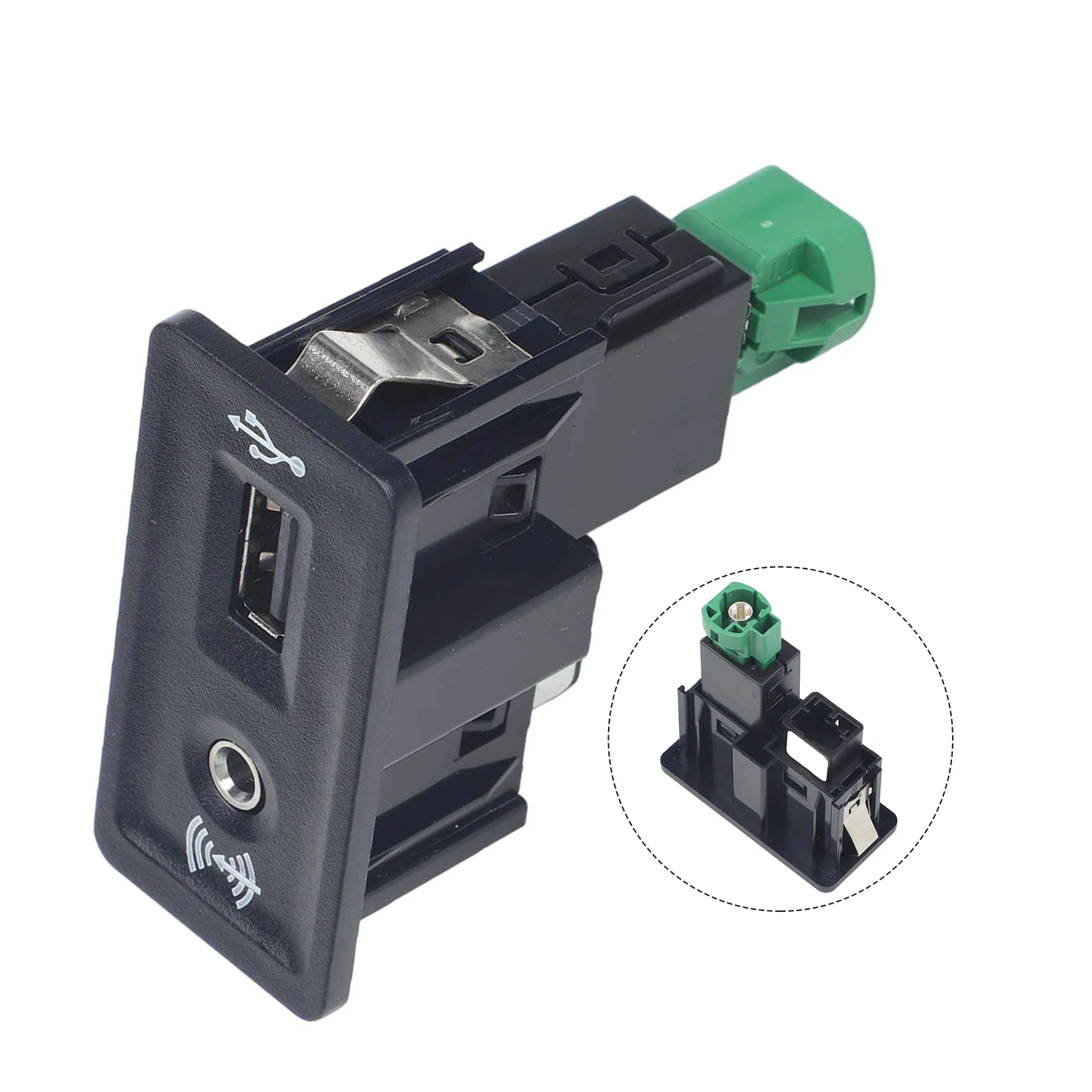 AUX USB Socket Adaptation Solution for VW's Vehicle Lineup including For MK7 & For Touran with part number 5Q0035726E