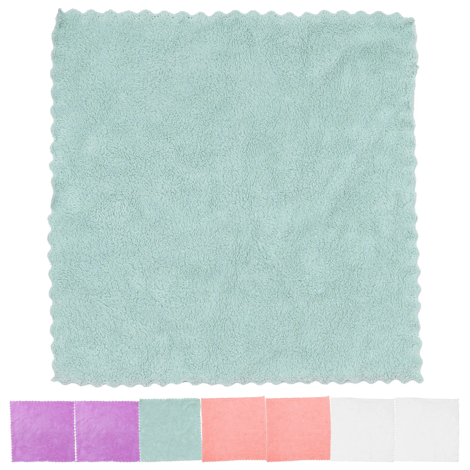 8 個のサンゴフリース手ぬぐいタオルソフト吸収性フェイスバス耐久性のある肌に優しいウォッシュクロス吸収タオル