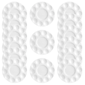 Bandeja de mistura de tinta, 15 peças, 11 paletas, pigmento, pintura, bandejas coloridas, placa de fixação de aquarela, guache, criança