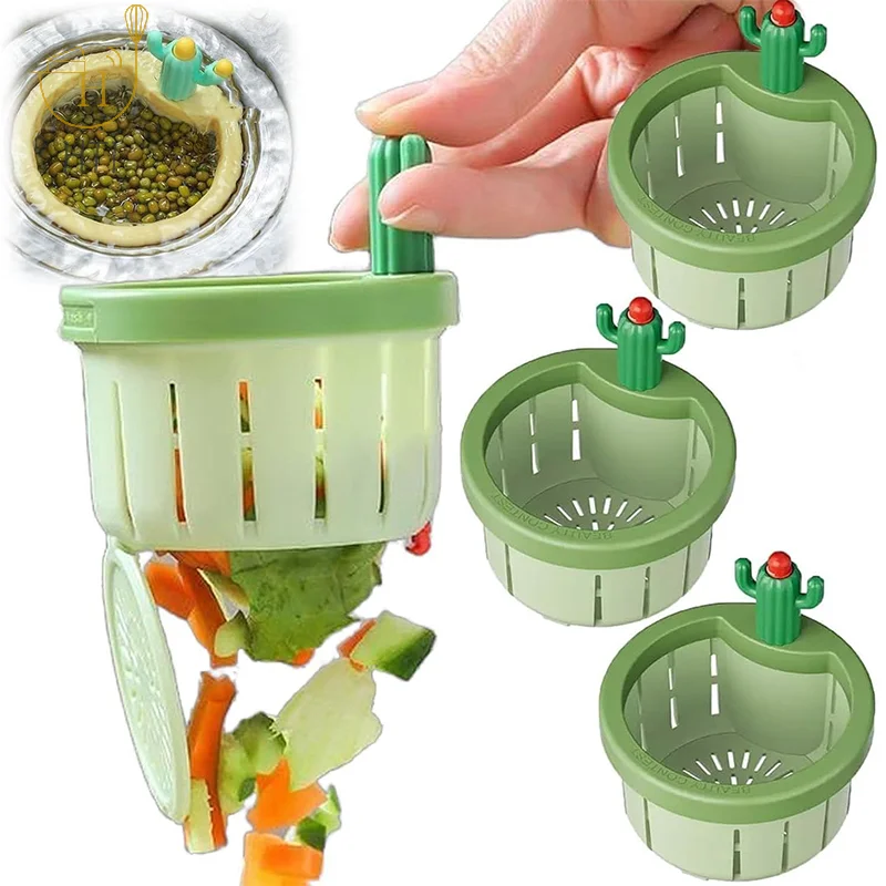 Cactus Kitchen Sink Drain Strainer Kitchen Sinks Waste Collector Filter Multi-Functional Home Use Cactus Sink Draining Basket