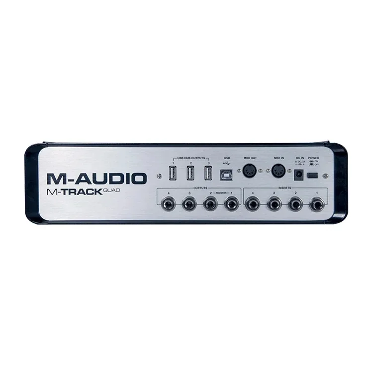 

M-AUDIO M-Track Quad Recording Studio 4 in 4 Out Audio Interface Professional Arrangement Recording Sound Card