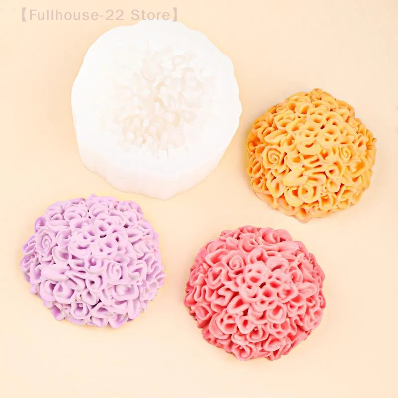 【MAX-22】1 قطعة قالب سيليكون أقحوان لتقوم بها بنفسك قالب شمع الجبس الروائح يوم الموتى القطيفة زخرفة ديكور المنزل