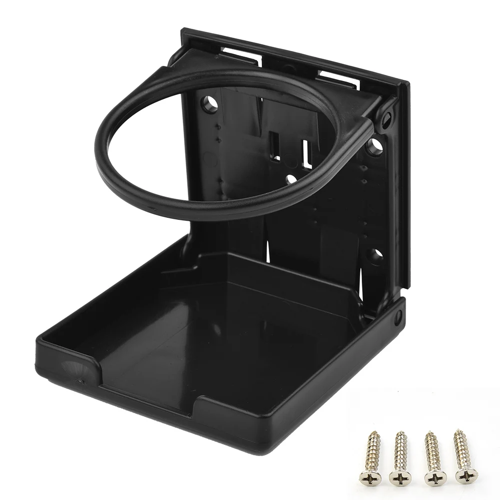 Foldable Drink Holders Boat Car Truck Cup Drink Holder Plastic 2PCS Black Bracket With Mounts  Foldable Drink Holders