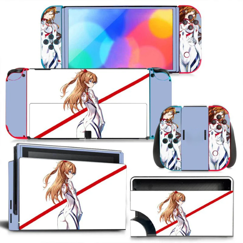 

Stickers Full Set For Nintendo Switch OLED Accessories Anime Stickers Transparent Protective Cover For Switch OLED Console Games