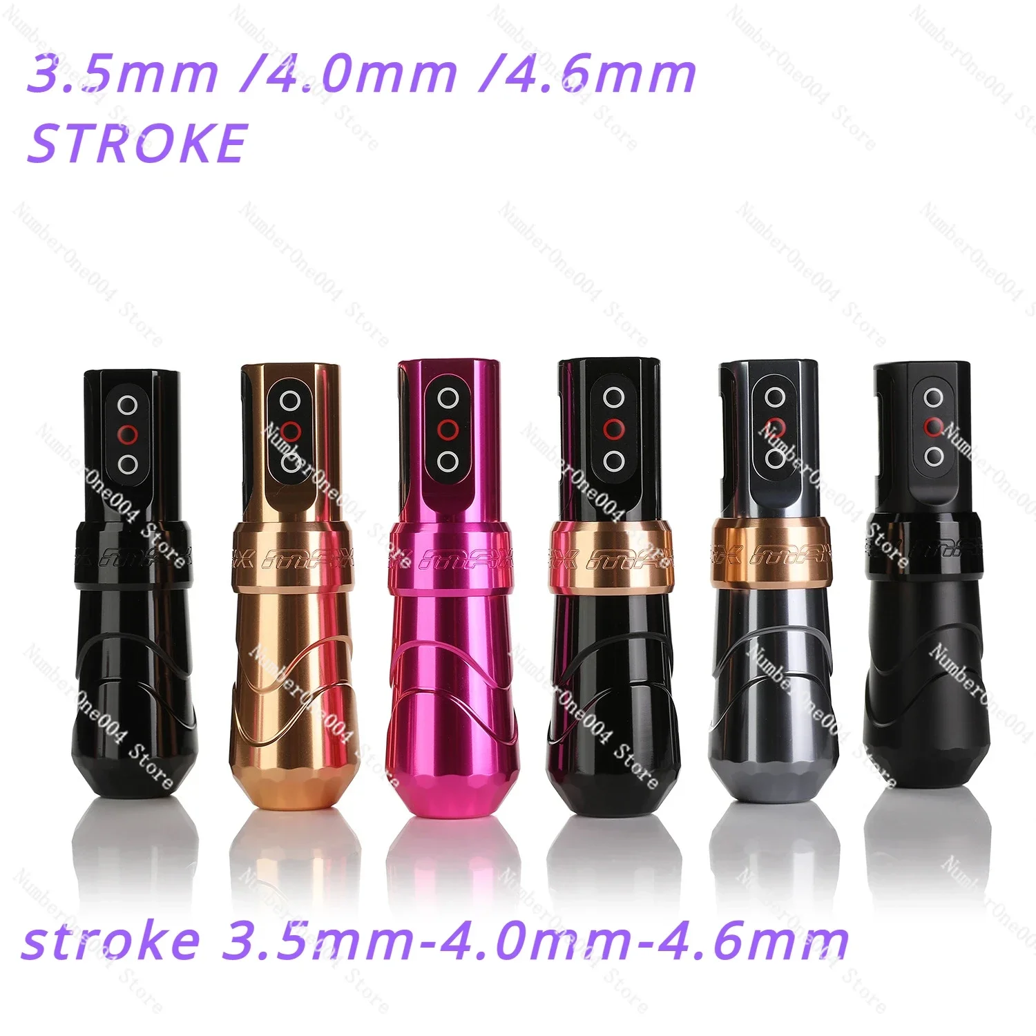 Iron Flux New Adjustable Medicine Barrel Needle Depth Wireless Flux Max Tattoo Pen Machine  3.5mm/4.0mm/4.6mm stroke