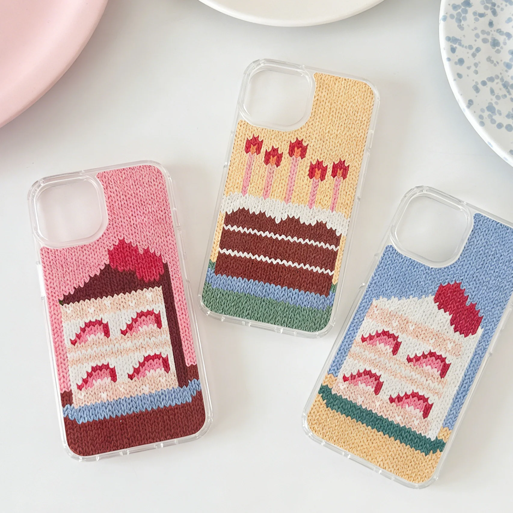 Y2K Korean Cake Phone Case for Samsung Galaxy A56 A36 A26 A55 A35 A05S A15 A54 A34 A24 A14 A05 A04 A13 A73 A53 4G 5G Back Cover