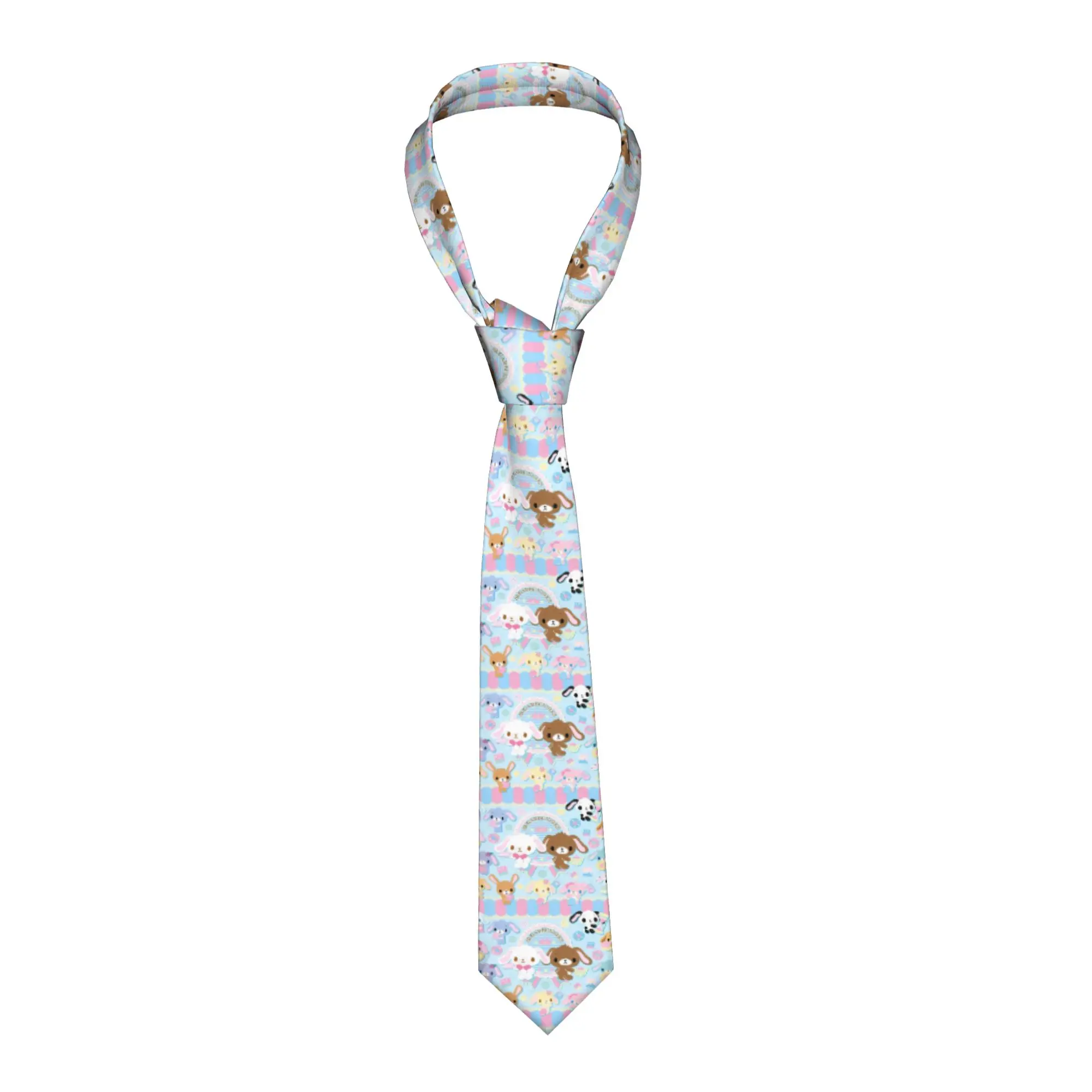 Necktie S-Sugarbunnys Anime Men Women Casual 8 cm Narrow Neck Ties Cute Cartoon for Men Daily Wear Gravatas Wedding Business
