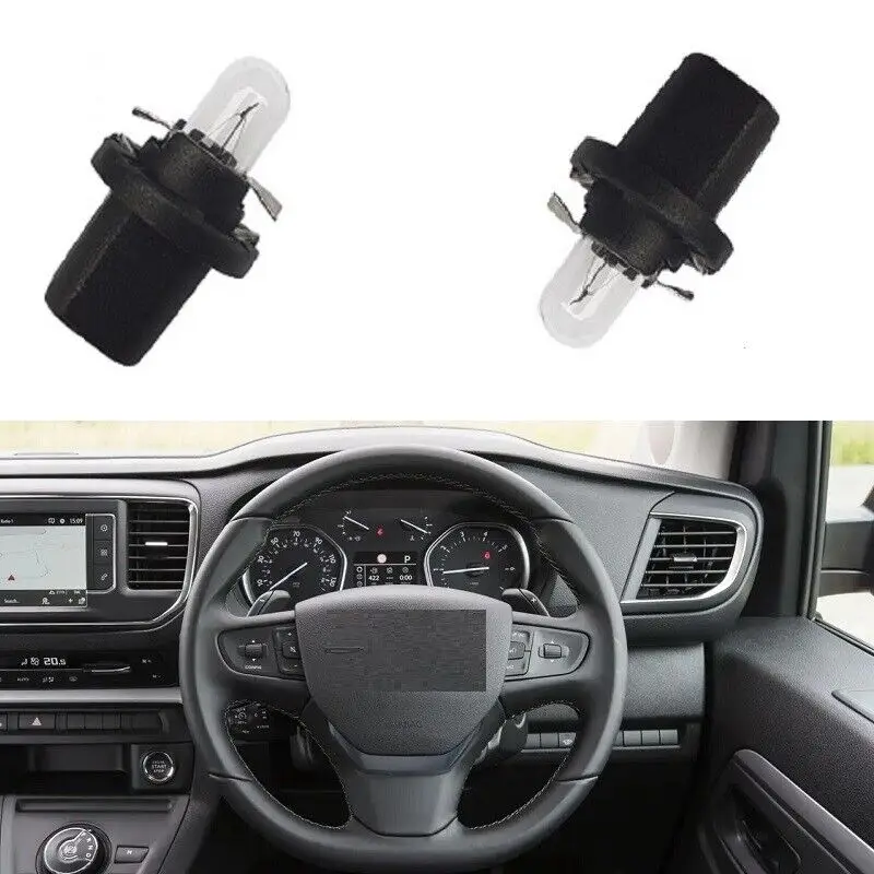 

5PCS Car Light B8.5D Straight Insertion Type Lamp Holder With Small Plug For Vauxhall Vivaro Renault Citroen Car Accessorie Part