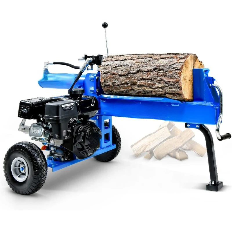 

Log Splitter Portable 20 Ton Rapid Auto Return Ram System Bucher Gear Pump 7HP Engine Horizontal Full Beam Steel Wedge