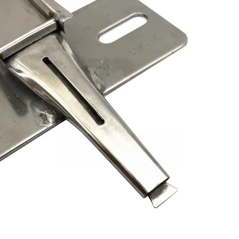 Industrial Belt Loop Attachment | Daewoo 409 Twin-Needle Tab Folder - Hemmed Edge Fabric Guide for Waistbands - view 3