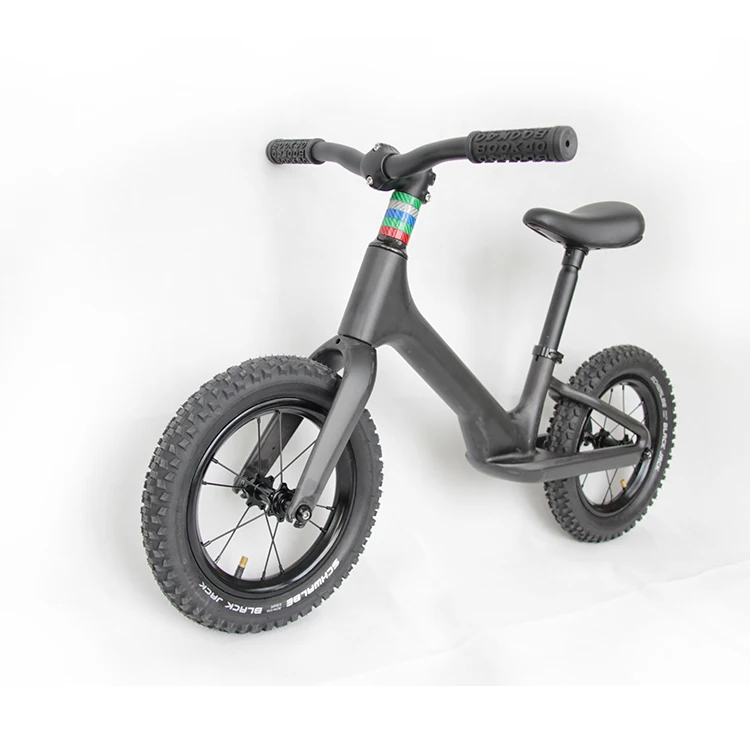 China Factory Newest Design 12 Inch Ultralight Full Carbon Fiber Adjustable Balance No-Pedal Bicycle Kid's Push Cycling Bike