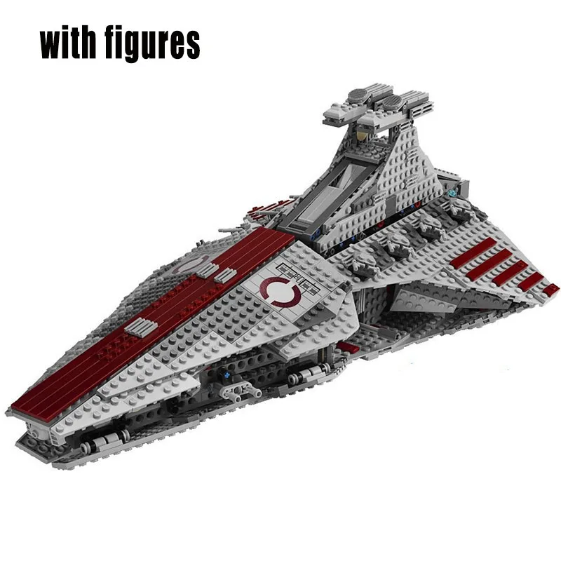 Star Venator Set Republic Ship Attack Cruiser Model Bricks Compatible 8039 MOC Spaceship Toys for Kids 05042 81044 180013 19077