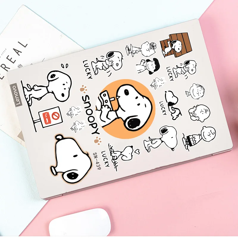 Cartoon Snoopy Sticker Laptop Sticker Water Cup Mobile Phone Computer Case Storage Box Decorative Sticker Waterproof