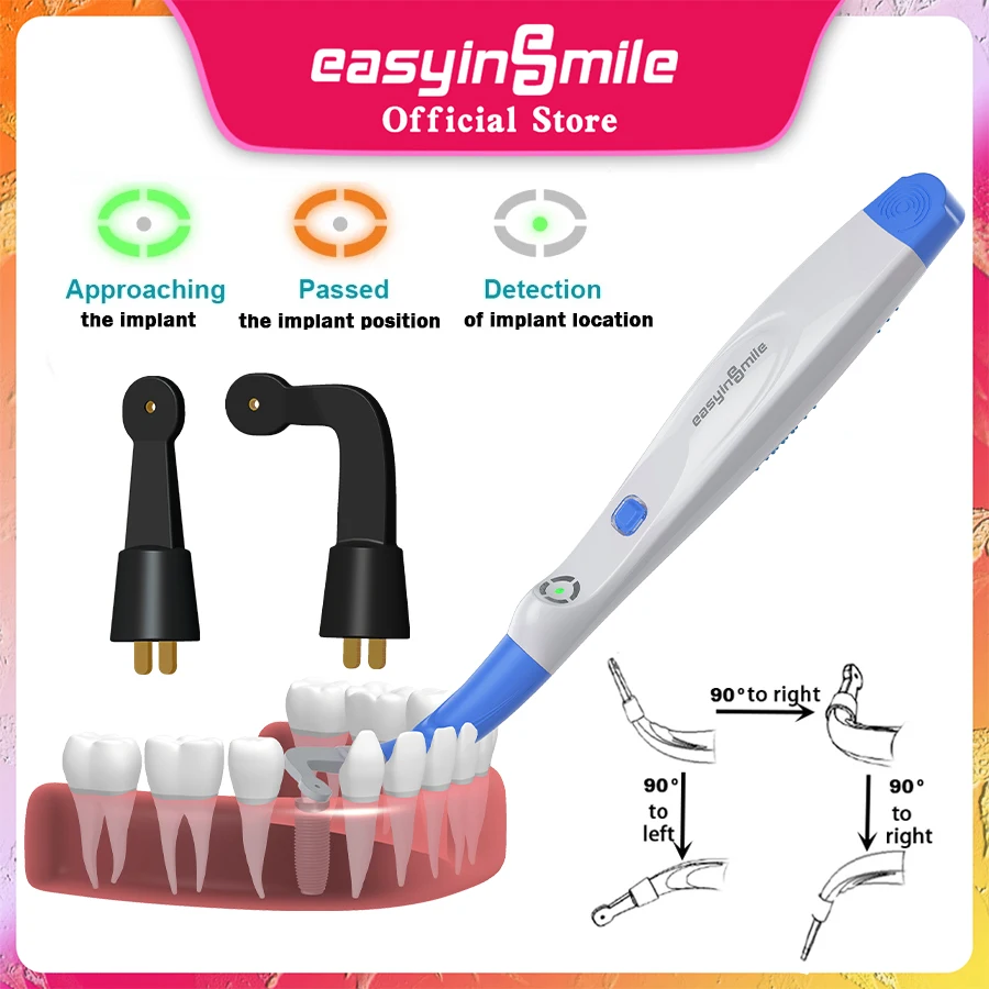 

1kit EASYINSMILE Implant Locator Accurate Cross-Scanning Spot Screwdriver Detector Tool 360 Rotatable Sensor Localization