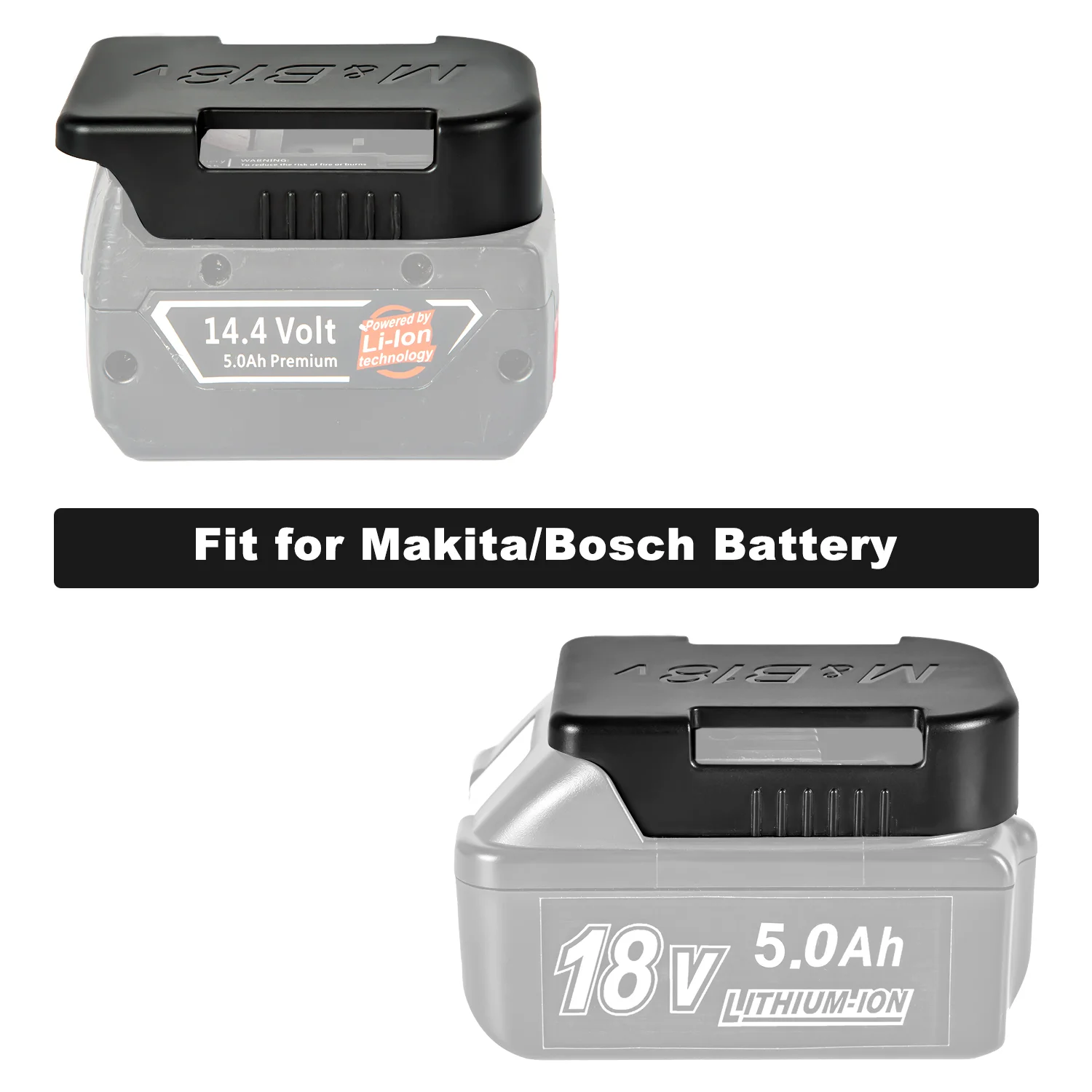 Imagem -05 - Estojo do Suporte da Cremalheira do Armazenamento da Bateria Dispositivos de Fixação Ferramentas Elétricas Makita Bosch 14.4v 18v 10 Pcs Pcs