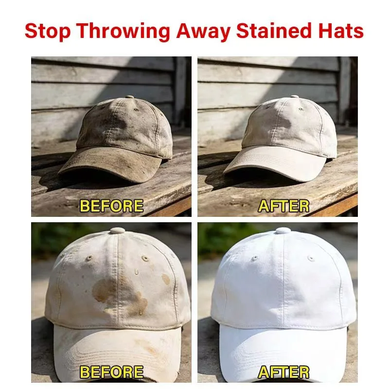 100ml Hat Organizer Cleaner, Effectively Cleans Hats,Effectively Cleans Stubborn Stains Leave,Water-free Fabric Clean Spray