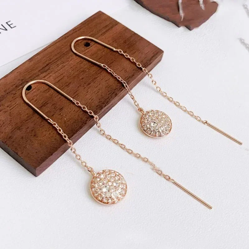 الأصلي 2025 مجوهرات فاخرة الفولاذ المقاوم للصدأ مجوهرات بسيطة قلادة مستديرة سوار أقراط اكسسوارات الحفلات للنساء