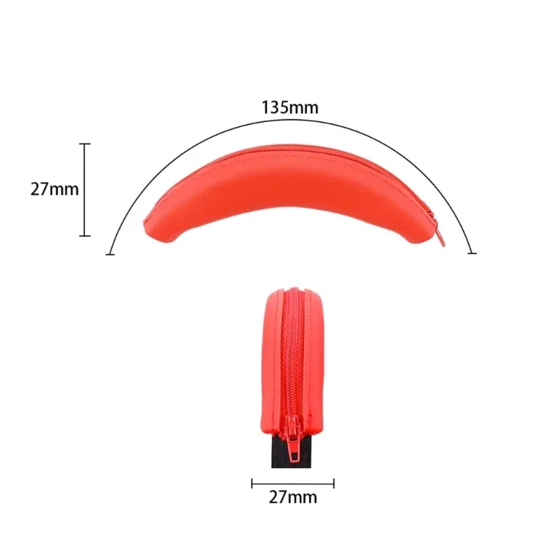 Universal Headphone Headband Head Beam Silicone Cover For Sony WH-1000XM2/3/4 Headset Headband Protectors With Zipper Cover