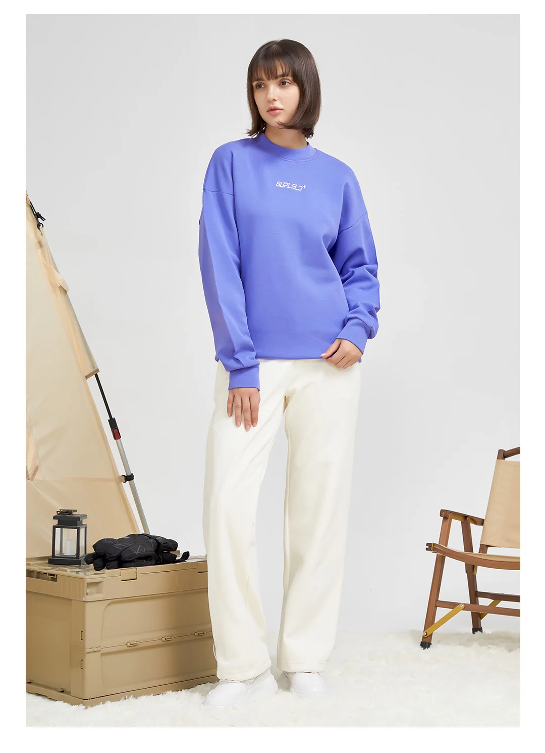 Supield-suéter informal para hombre y mujer, abrigo de manga larga con capa de aire hidrofóbica anticontaminación, Simple y sólido, cuello redondo, traje