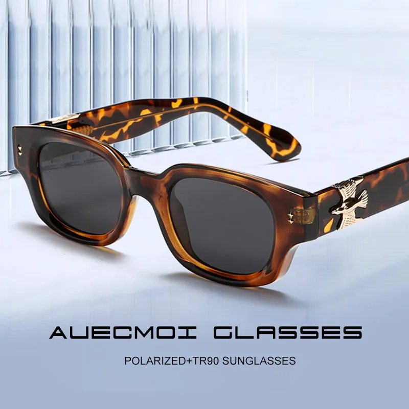 

Polarized Vintage Punk Square Sunglasses Women For Men Luxury Brand Design Outdoor Driving Popular Male Small Frame Sun Glasses
