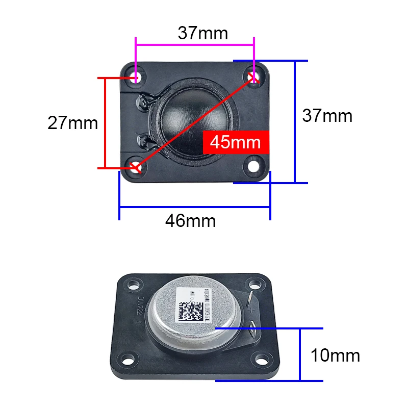GHXAMP-Bluetooth Tweeter para Sony, Fever Grade, DIY Bluetooth Treble, alta qualidade, 46*37mm, 1in Filme de seda, 10W, 2PCs, 1,5 pol, 2PCs