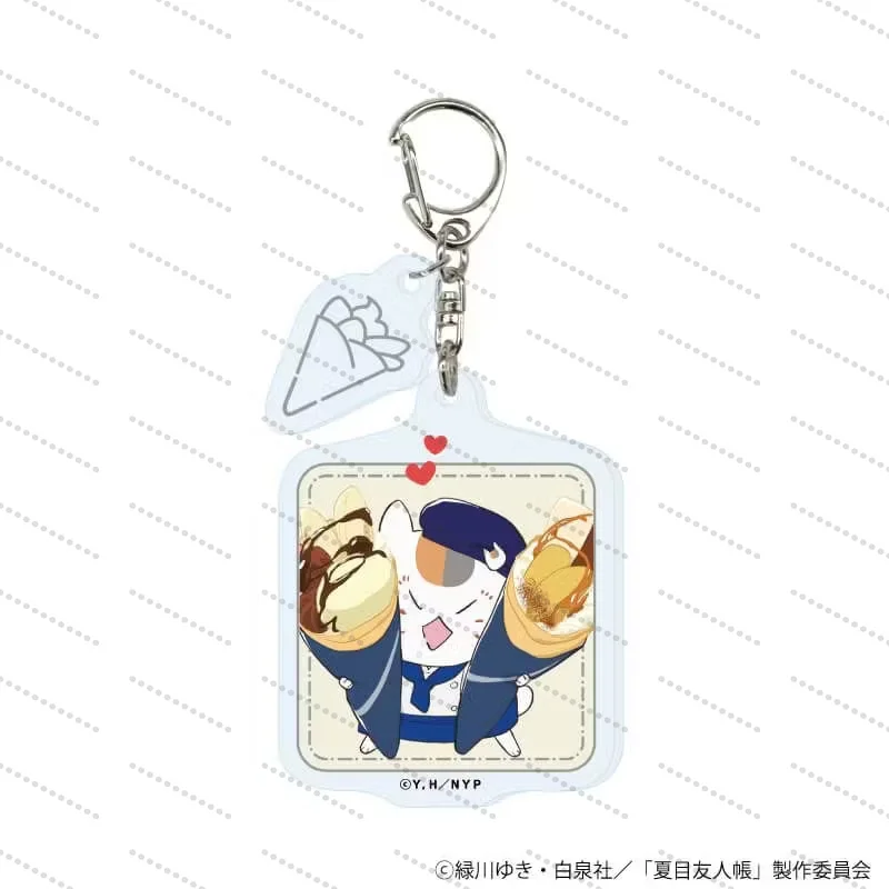 Anime Natsume's Book of Friends Acrylic Keychain Cartoon Diy Creative Homemade Bag Decoration Pendant Height 6Cm
