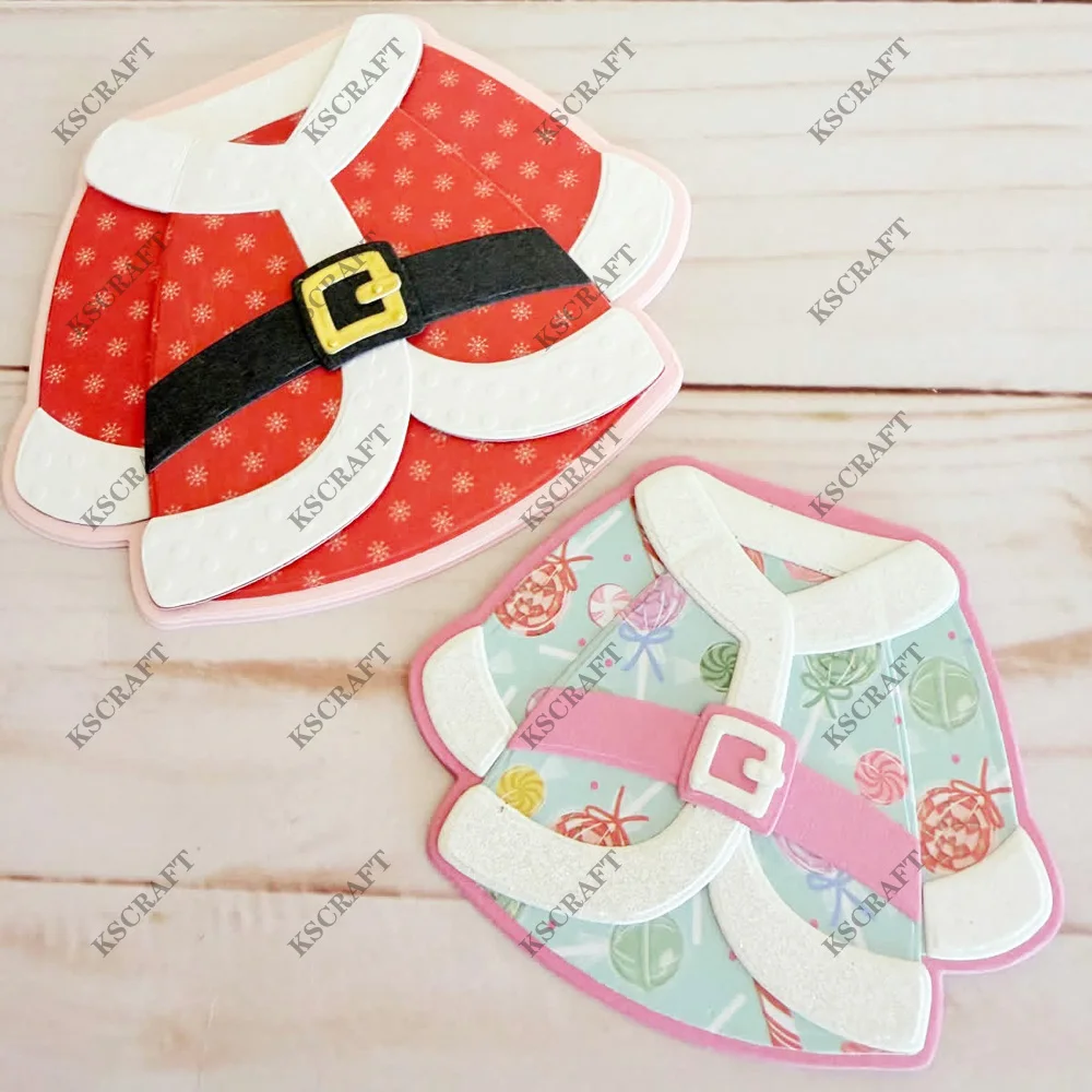 KSCRAFT Santa Suite Bag Toppers Cutting Dies Stencils for DIY Scrapbooking Decorative Embossing DIY Paper Cards