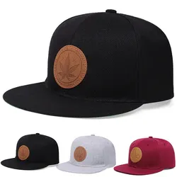 New Baseball Cap Maple Leaf Man Women Snapback Caps Hip Hop Hats For Men Classic Casual Band Rock Embroidery Casquette Hat