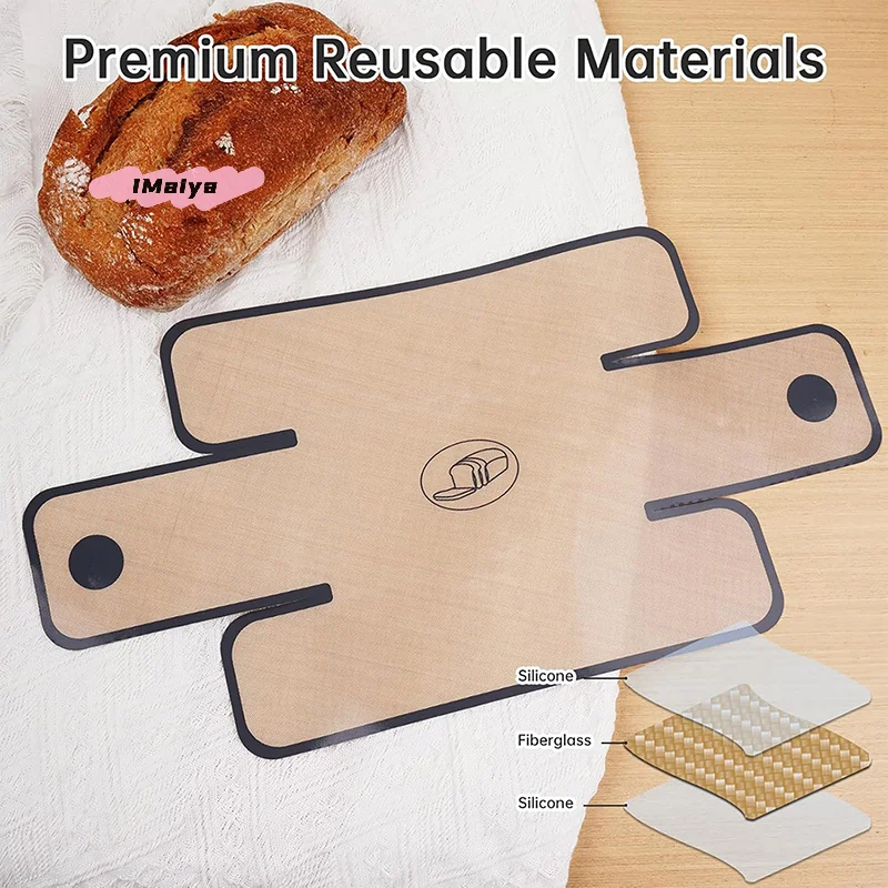M-1Pc Silicone Bread Loaf Pan 22.86x12.7cm Food Grade Non-Stick Easy Clean High-Temperature Resistant Baking Mold