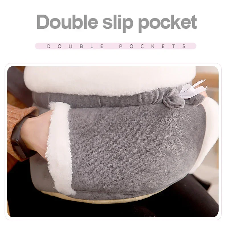 2024 Winter Warm Cute Pet Plush Carrier Bag Small Cat Dogs Backpack for Outdoor Travel Pet Hanging Chest Bags 6kg Load-Bearing
