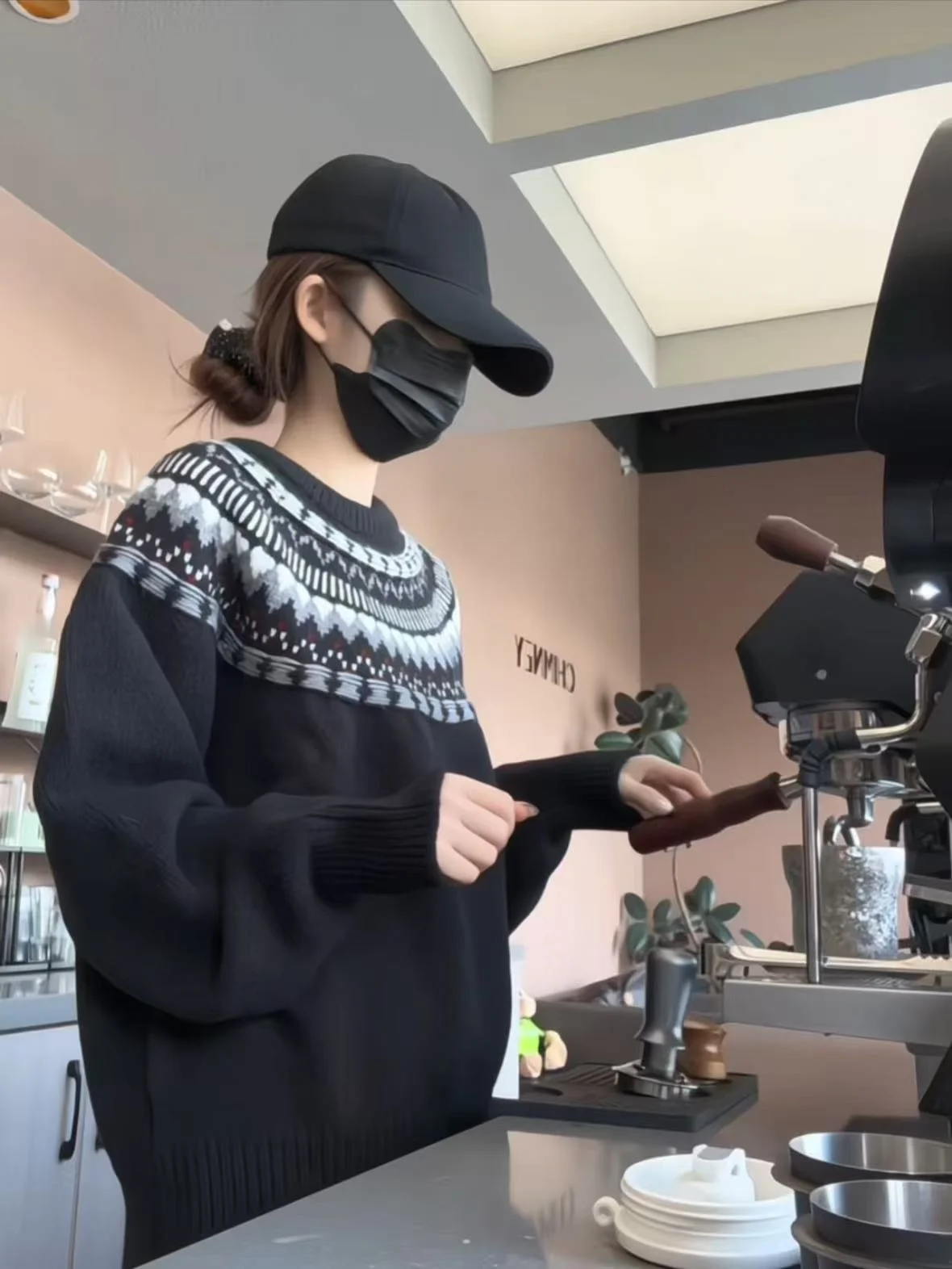 

Новый женский свитер в стиле ретро с узором Fair Isle, вязаный, свободного кроя, осенне-зимний, с высоким воротом