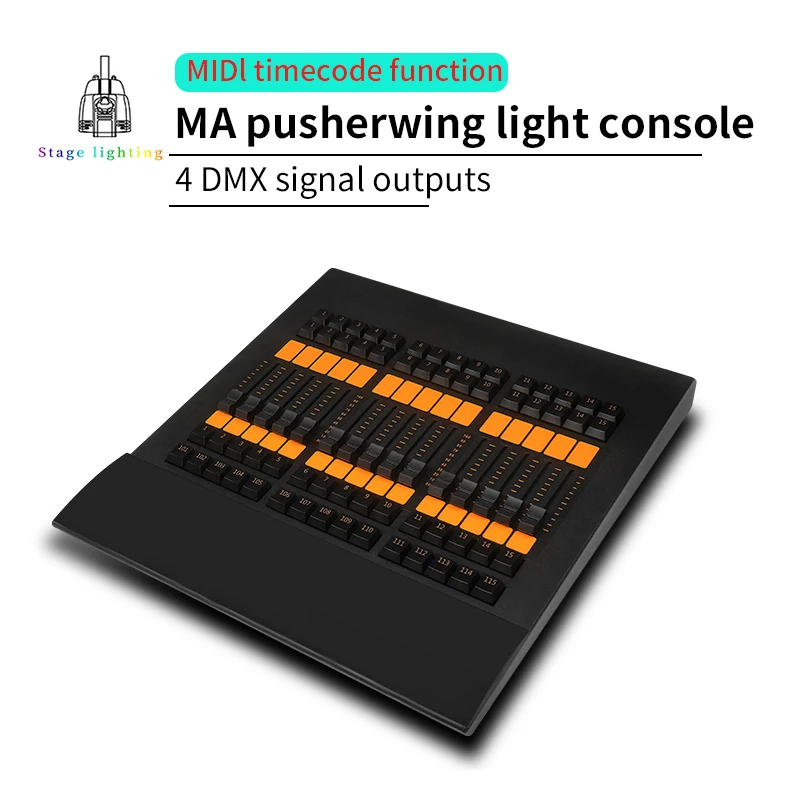 Fader Wing Command Wing Controller mit Gehäuse zum Anschluss an die Bühnenbeleuchtung DMX Moving Head Light Neueste VATersion-Software 2048