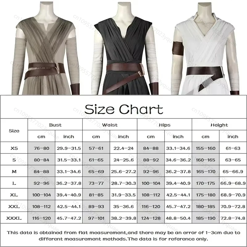 Star and Wars Rey Cosplay Costume The Rise of Skywalker Cosplay Uniform Full Set Halloween Carnival Party Costumes for Woman Gir
