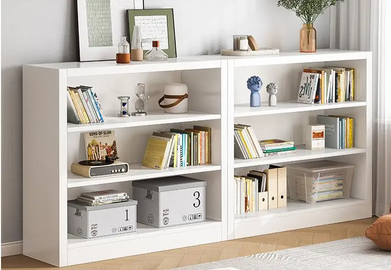 Low bookshelf floor shelf living room household bookcase modern simple children's bedroom storage small cabinet lockers