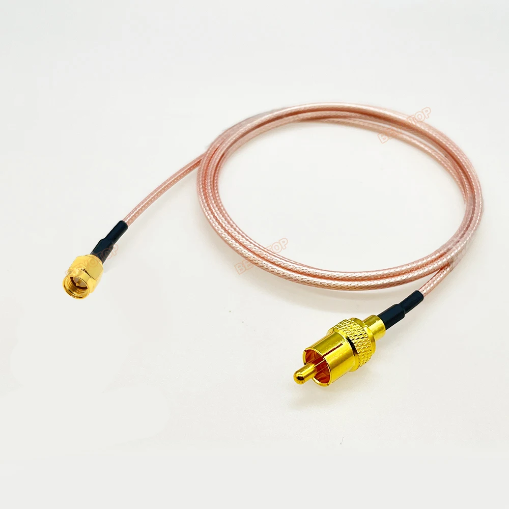 1PCS RG316 Cable RCA Male to SMA Male/Female Jack Connector Crimp Wire Terminal RF Jumper Pigtail for Electronic Components