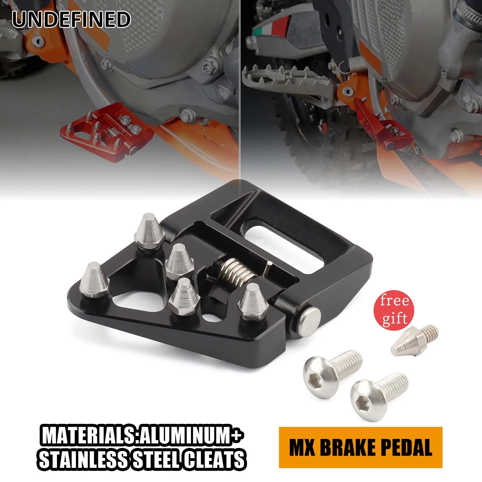 Motorcycle Folding Rear Brake Pedal Step Tip Plate For KTM 1125-500 XC XCF SXF Husqvarna 125-501 FC TC GasGas EX EC MC 125-300