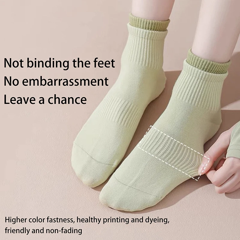 1Pair Women Anti-Slip Sock Trampoline Yoga Sock Cotton Breathable Short Socks Elasticity Sport Boy Girl Outside Sport Socks