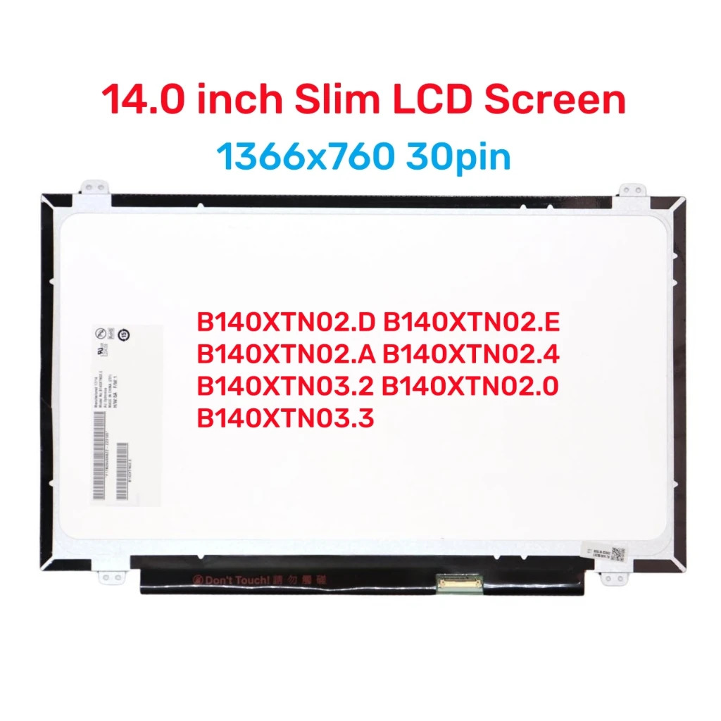 For Asus X456UQ X453S X453SA X453SA-WX A456 A456U Laptop LCD Screen HD LED 30pin