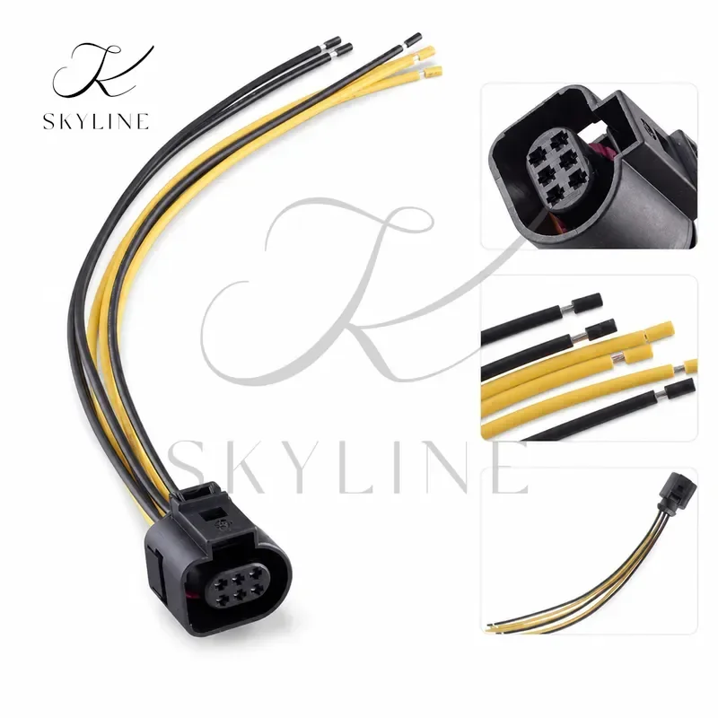 New Car Throttle Body Connector Pigtail Plug Fit For Audi Q7 A8 A3 VW Golf Beetle Eos 1J0973713 4H0973713 3B0973813 5N1973206